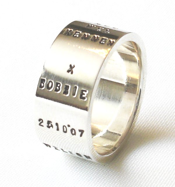 Text-Ring, Glossary, Silver