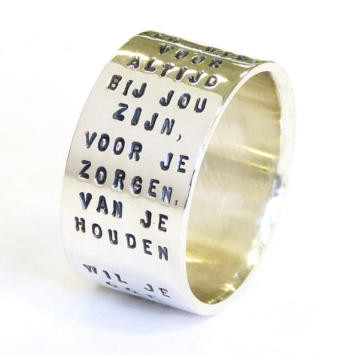 Text-Ring, Glossary, Silver