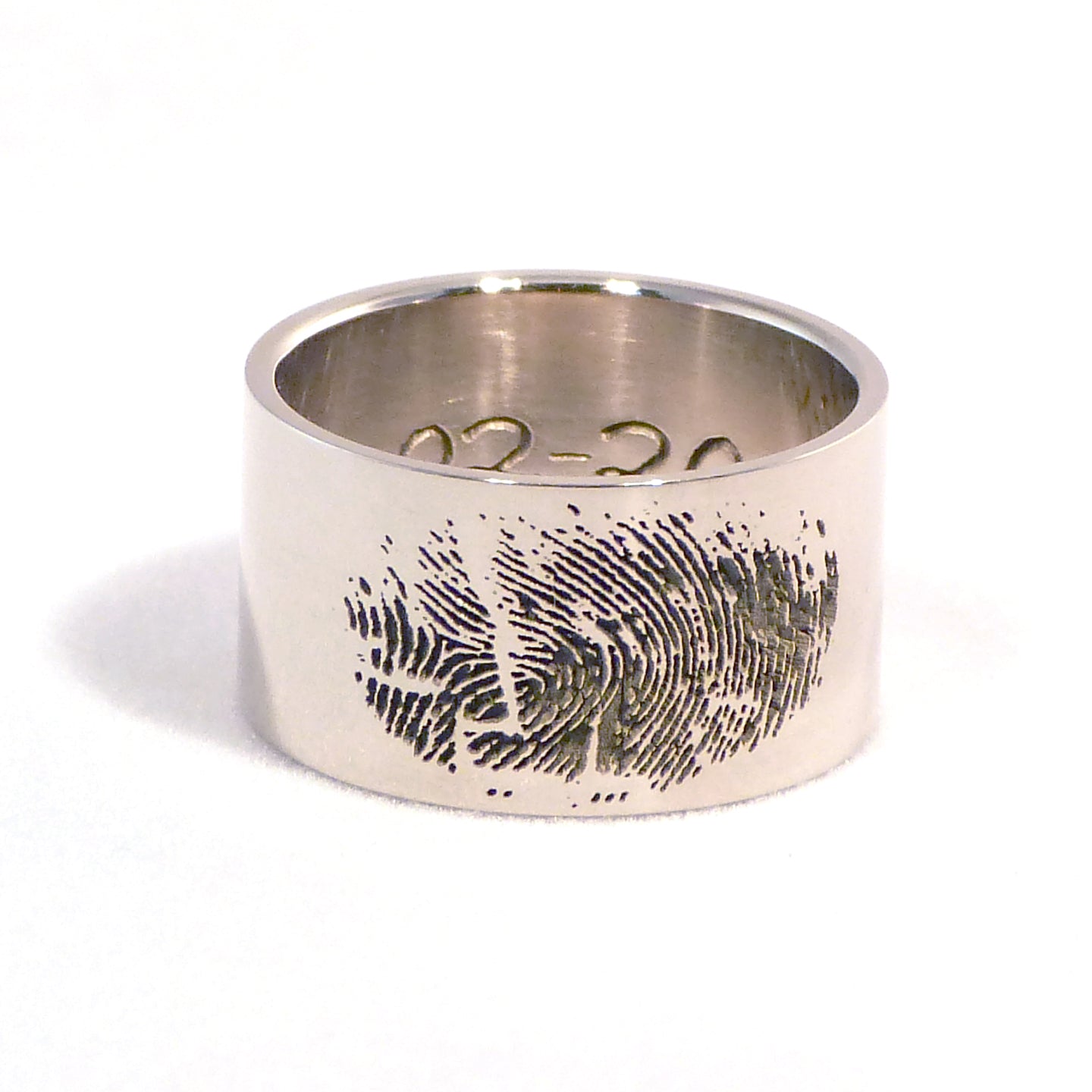 Ring met vingerafdruk, goud