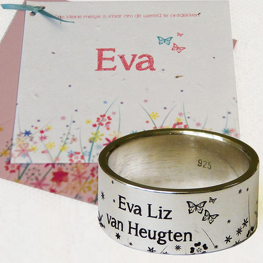 Geboortekaartjes Ring - Zilver