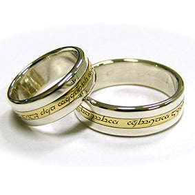 Draai-Ring - zilver en geelgoud, 1 draaiende ring - berekening